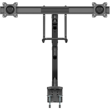StarTech.com Desk Mount Dual Monitor Arm, Ergonomic VESA Mount 32" (17.6lb/8kg) Displays, Crossbar Handle for Full Motion, C-Clamp/Grommet
