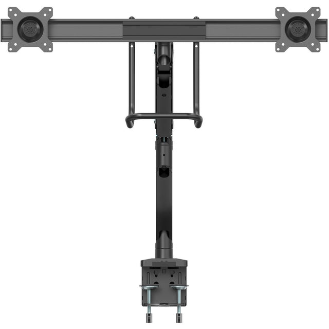 StarTech.com Desk Mount Dual Monitor Arm, Ergonomic VESA Mount 32" (17.6lb/8kg) Displays, Crossbar Handle for Full Motion, C-Clamp/Grommet