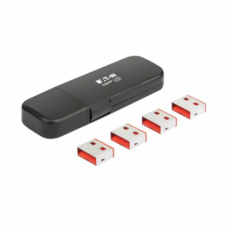 Eaton Tripp Lite Series USB-A Port Blockers with Reusable Key, 4 Pack, TAA