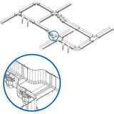 Eaton Tripp Lite Series Toolless Adapter Fitting for Fiber Routing System, 120 mm to 240 mm (5 in. to 10 in.)