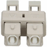 AddOn SC Male to LC Female MMF OM3 Duplex Fiber Optic Adapter