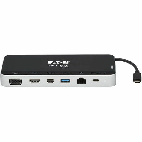 Eaton Tripp Lite Series USB Dock, Triple Display - 4K HDMI & mDP, VGA, USB 3.x (5Gbps), USB-A/C Hub, GbE, 60W PD Charging