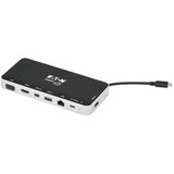 Eaton Tripp Lite Series USB Dock, Triple Display - 4K HDMI & mDP, VGA, USB 3.x (5Gbps), USB-A/C Hub, GbE, 60W PD Charging