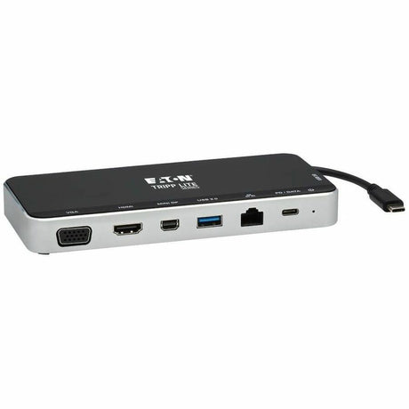Eaton Tripp Lite Series USB Dock, Triple Display - 4K HDMI & mDP, VGA, USB 3.x (5Gbps), USB-A/C Hub, GbE, 60W PD Charging