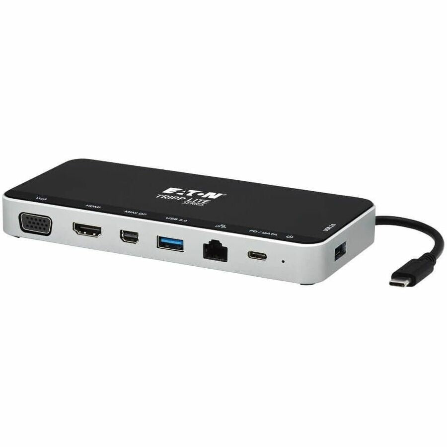 Eaton Tripp Lite Series USB Dock, Triple Display - 4K HDMI & mDP, VGA, USB 3.x (5Gbps), USB-A/C Hub, GbE, 60W PD Charging