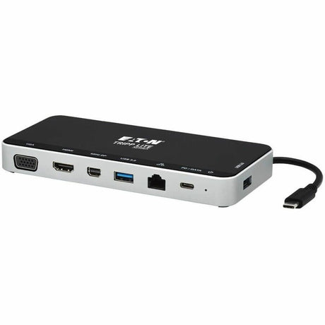 Eaton Tripp Lite Series USB Dock, Triple Display - 4K HDMI & mDP, VGA, USB 3.x (5Gbps), USB-A/C Hub, GbE, 60W PD Charging
