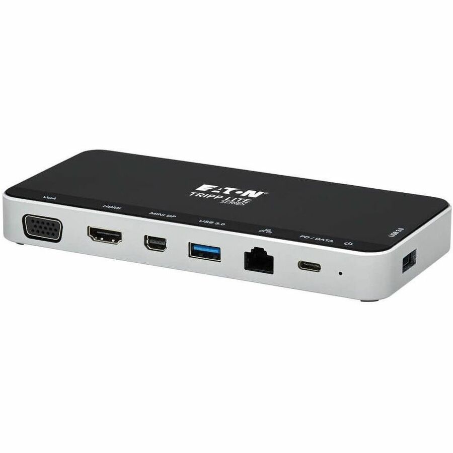 Eaton Tripp Lite Series USB Dock, Triple Display - 4K HDMI & mDP, VGA, USB 3.x (5Gbps), USB-A/C Hub, GbE, 60W PD Charging