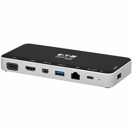 Eaton Tripp Lite Series USB Dock, Triple Display - 4K HDMI & mDP, VGA, USB 3.x (5Gbps), USB-A/C Hub, GbE, 60W PD Charging