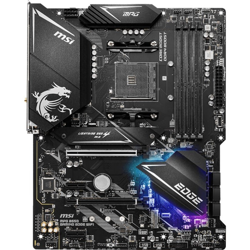 MSI MPG B550 GAMING EDGE WIFI Desktop Motherboard - AMD B550 Chipset - Socket AM4 - ATX