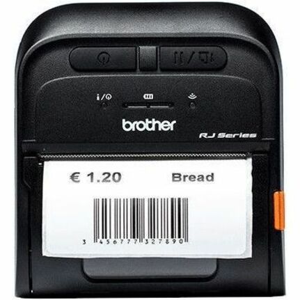 Brother RJ3055WB Mobile, Retail, Warehouse, Logistic Direct Thermal Printer - Monochrome - Handheld - Label/Receipt Print - USB - USB Host - Bluetooth 5.0 - IEEE 802.11a/b/g/n Wireless LAN - Near Field Communication (NFC)