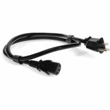 AddOn 8ft NEMA 5-15P Male to C13 Female 14AWG 100-250V at 15A Black Power Cable