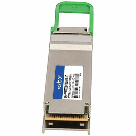 AddOn MSA and TAA 100GBase-CWDM4 QSFP28 Transceiver (SMF, 1270nm to 1330nm, 500m, LC, DOM, Limited Temp 15C to 55C)