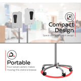 CTA Digital Heavy-Duty Mobile Automatic Soap Dispenser Stand