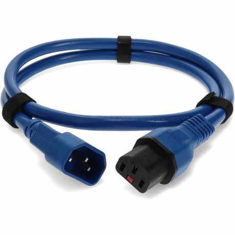 AddOn 6ft C13 (Locking) Female to C14 (Locking) Male 14AWG 15A Blue 100-250V Power Cable