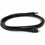 AddOn 1ft USB A 2.0 Male to Micro-USB B 2.0 Male Black Cable