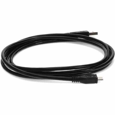 AddOn 1ft USB A 2.0 Male to Micro-USB B 2.0 Male Black Cable