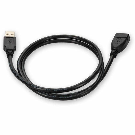 AddOn 3ft USB A 2.0 Male to Female Black Cable