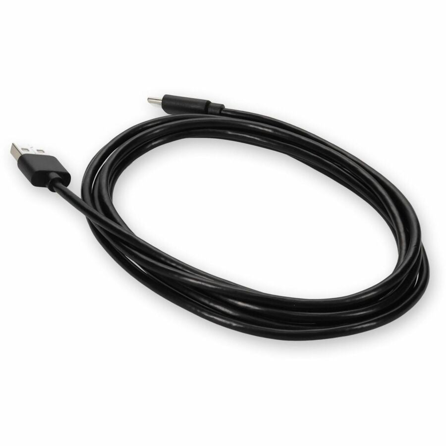 AddOn 2m USB A 2.0 Male to USB C 2.0 Male Black Extension Cable