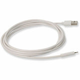 AddOn 6in USB 2.0 (A) Male to Lightning Male White Cable