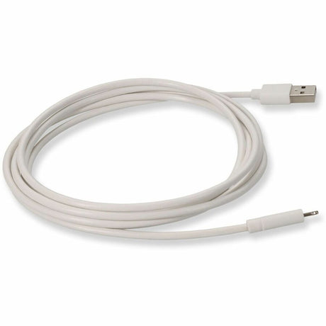 AddOn 6in USB 2.0 (A) Male to Lightning Male White Cable