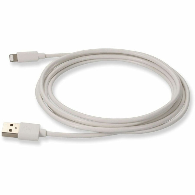 AddOn 6in USB 2.0 (A) Male to Lightning Male White Cable