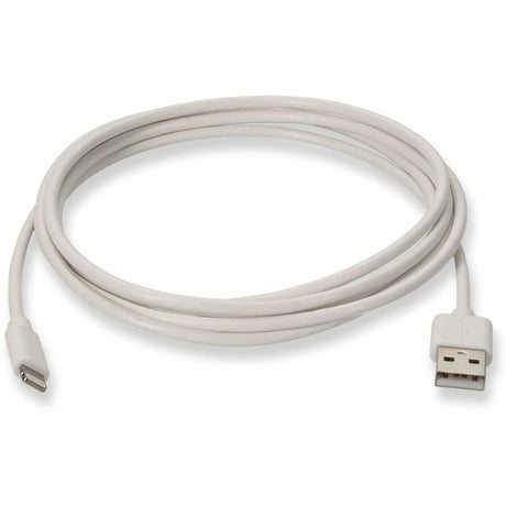 AddOn 6in USB 2.0 (A) Male to Lightning Male White Cable