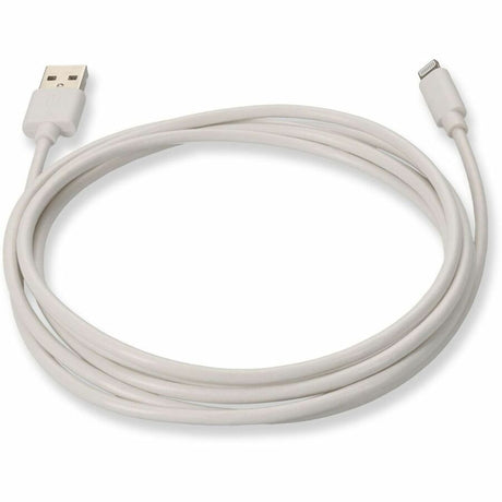 AddOn 6in USB 2.0 (A) Male to Lightning Male White Cable