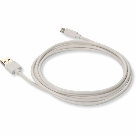 AddOn 6in USB 2.0 (A) Male to Lightning Male White Cable