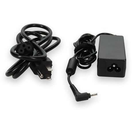 AddOn 6ft Acer PA-1450-26 Compatible 45W 19V at 2.37A Black 3.0 mm x 1.0 mm Laptop Power Adapter and Cable