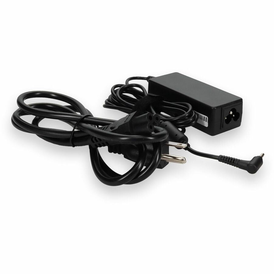 AddOn 6ft Acer PA-1450-26 Compatible 45W 19V at 2.37A Black 3.0 mm x 1.0 mm Laptop Power Adapter and Cable