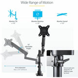 StarTech.com Desk Mount Monitor Arm with 2x USB 3.0 ports, Full Motion Monitor Mount up to 34" (17.6lb/8kg) VESA Display, C-Clamp/Grommet