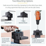 StarTech.com Desk Mount Monitor Arm with 2x USB 3.0 ports, for VESA Display up to 34" (17.6lb/8kg) , C-Clamp/Grommet, Mechanical Spring