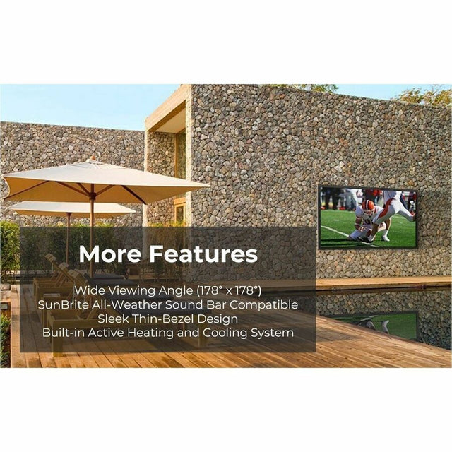 SunBriteTV Full Sun Pro 2 SB-P2-55-4K 55" LED-LCD TV - 4K UHDTV - High Dynamic Range (HDR) - Black