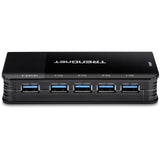 TRENDnet 4 Computer 4-Port USB 3.1 Sharing Switch, TK-U404, 4 x USB 3.1 for Computers, 4 x USB 3.1 for Devices, Flash Drive Sharing, Scanners, Printers, Mouse, Keyboard, Windows & Mac Compatible