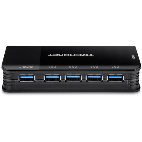 TRENDnet 4 Computer 4-Port USB 3.1 Sharing Switch, TK-U404, 4 x USB 3.1 for Computers, 4 x USB 3.1 for Devices, Flash Drive Sharing, Scanners, Printers, Mouse, Keyboard, Windows & Mac Compatible