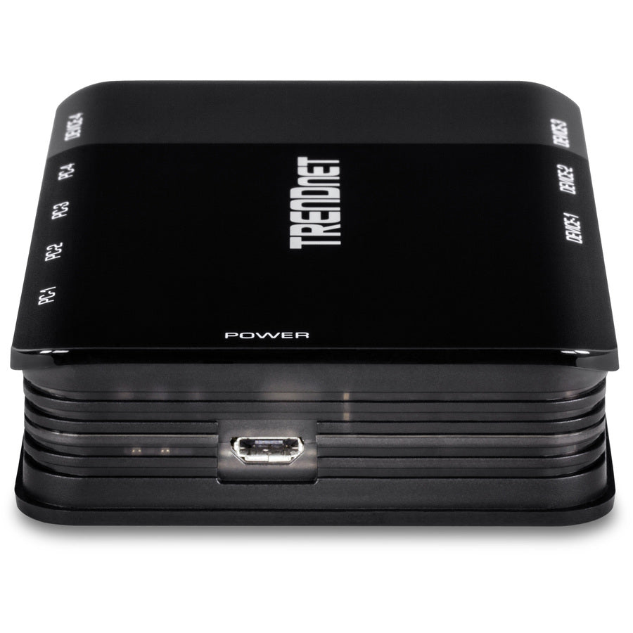 TRENDnet 4 Computer 4-Port USB 3.1 Sharing Switch, TK-U404, 4 x USB 3.1 for Computers, 4 x USB 3.1 for Devices, Flash Drive Sharing, Scanners, Printers, Mouse, Keyboard, Windows & Mac Compatible