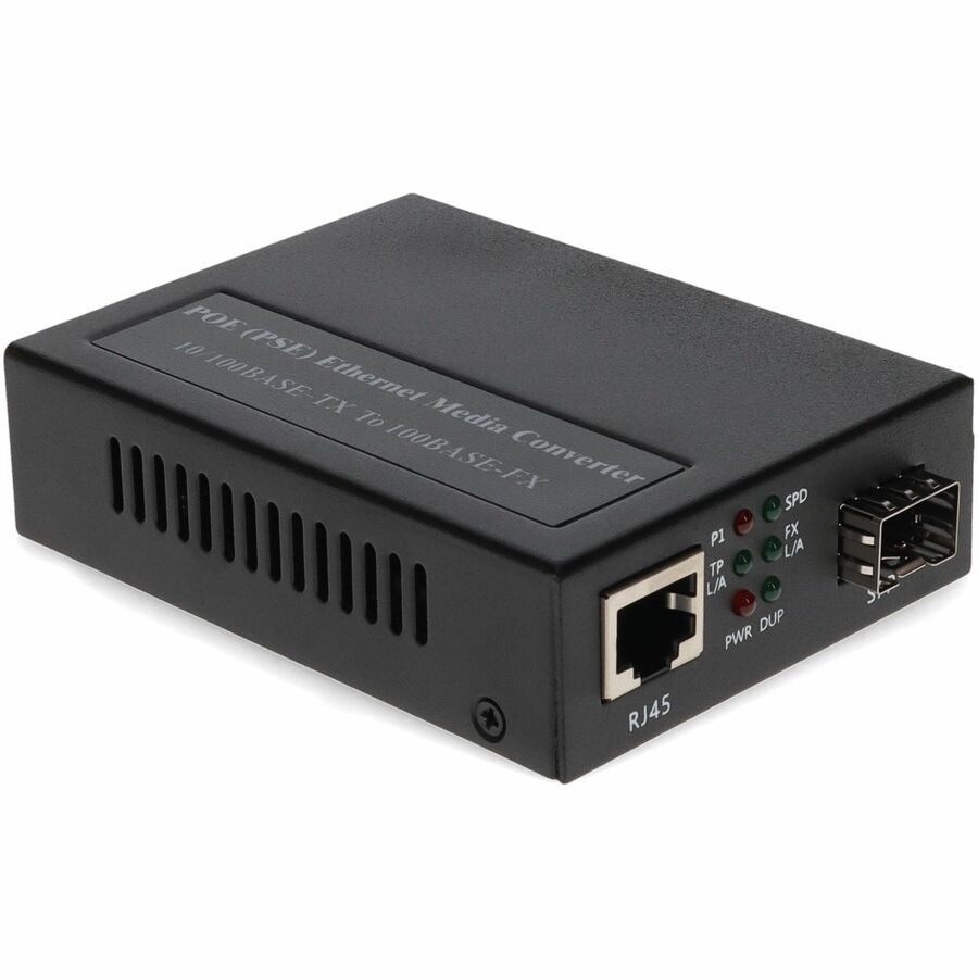 AddOn 10/100Base-TX(RJ-45) to 100Base-FX(LC) MMF 1310nm 2km POE Media Converter