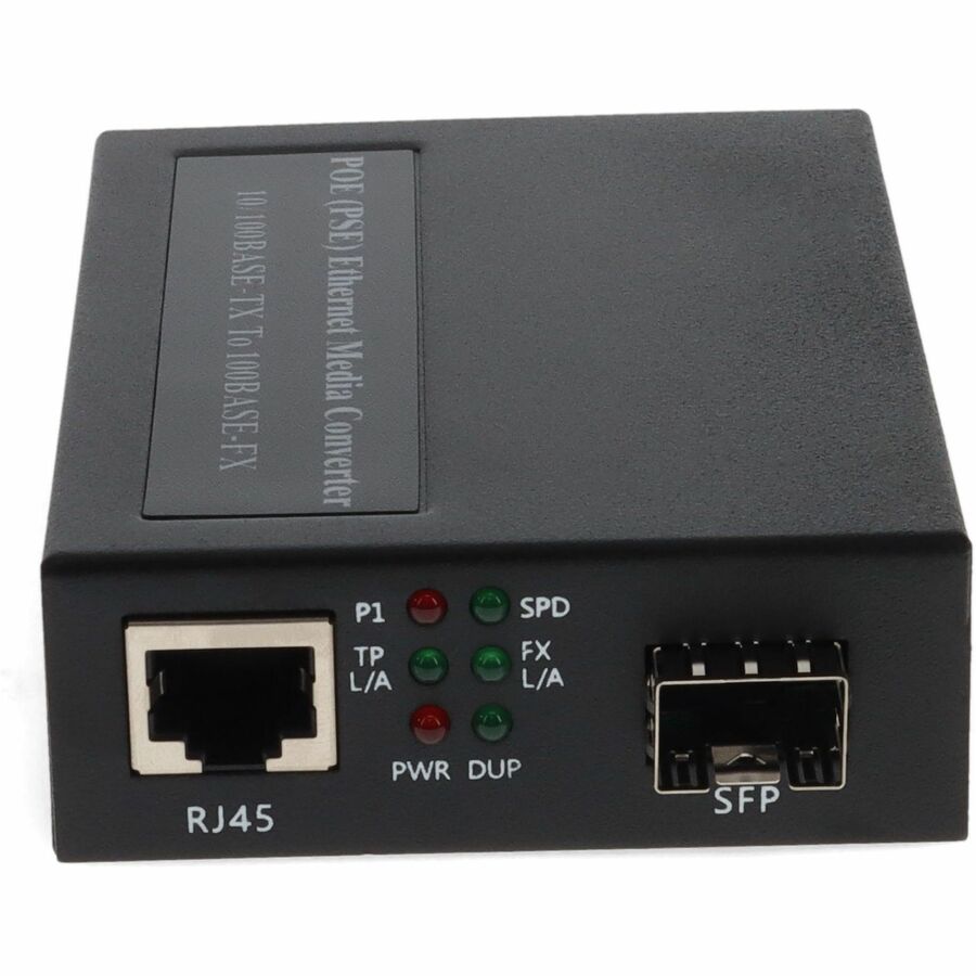 AddOn 10/100Base-TX(RJ-45) to 100Base-FX(LC) MMF 1310nm 2km POE Media Converter