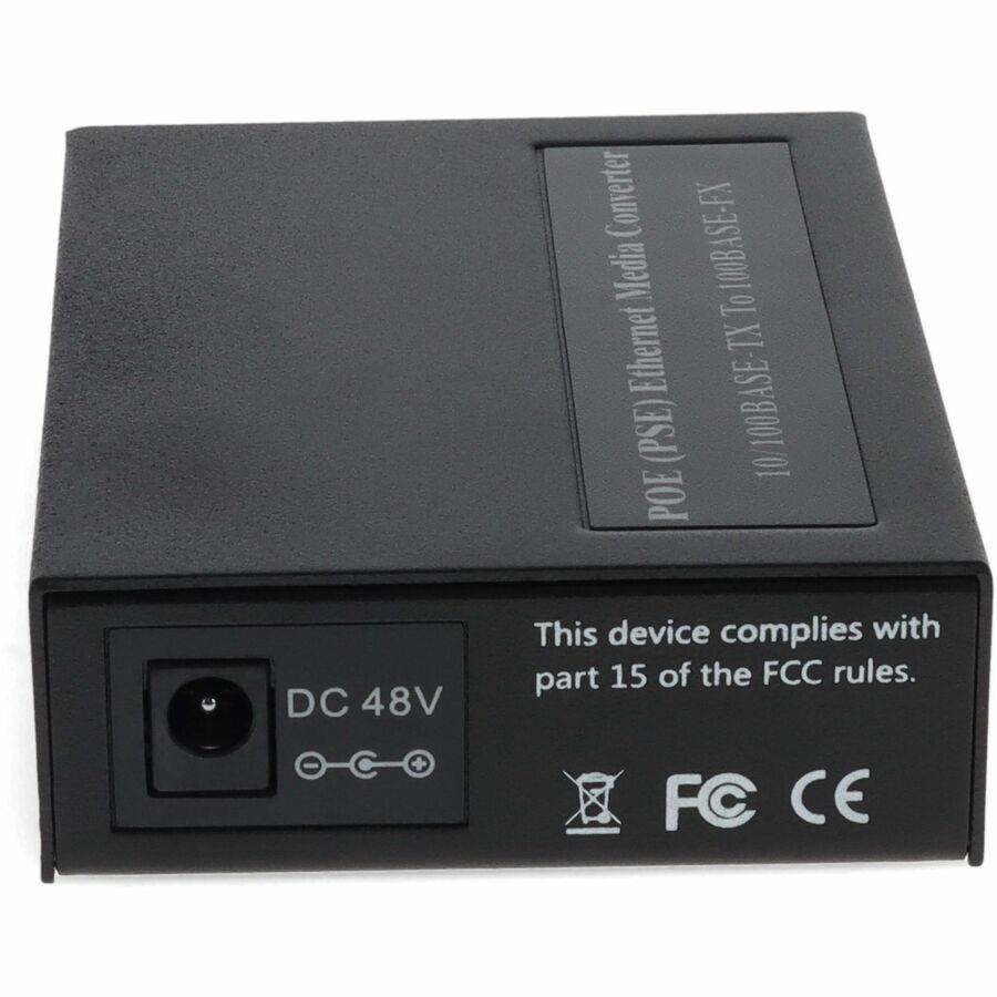 AddOn 10/100Base-TX(RJ-45) to 100Base-FX(LC) MMF 1310nm 2km POE Media Converter