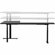 Workstream Triple-Motor Height-Adjustable Sit-Stand L-Shaped Corner Desk Frame, Black