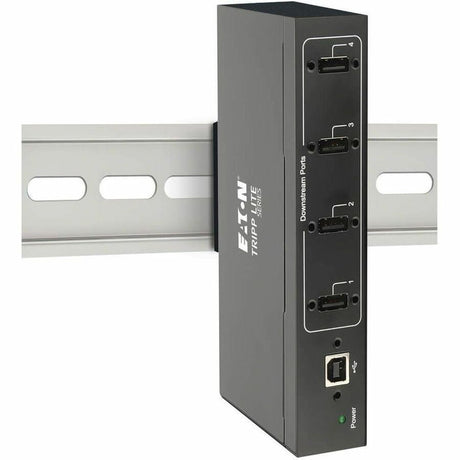 Eaton Tripp Lite Series 4-Port Industrial-Grade USB 2.0 Hub - 15 kV ESD Immunity, Metal Housing, Wall/DIN Mountable