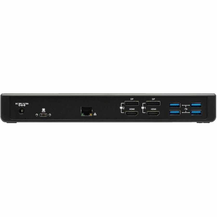 Eaton Tripp Lite Series USB-C Dock, Dual Display - 5K 60 Hz DP, 4K 60 Hz HDMI, USB 3.x (5Gbps), USB-A/C Hub, GbE, 85W PD Charging