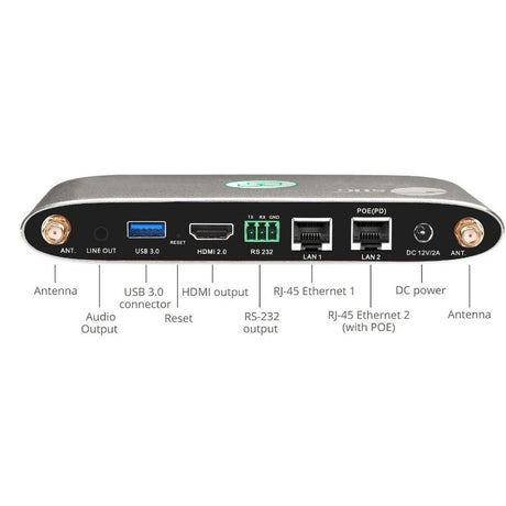 4K Dual View Wireless Media Presentation Switch Gateway - For Meetings & Boardroom Presentation