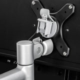 Atdec Mounting Arm for Flat Panel Display, Monitor, POS Display, Curved Screen Display, Notebook, Tablet - Silver - Landscape/Portrait