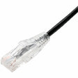 AddOn 50ft Black CAT 6 Slim PVC Ethernet Cable Snagless Clear-Claw RJ-45 M/M