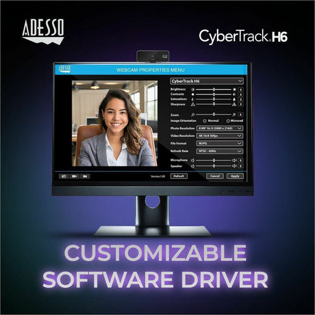 4K  8.0 MEGAPIXEL  WEBCAM WITH