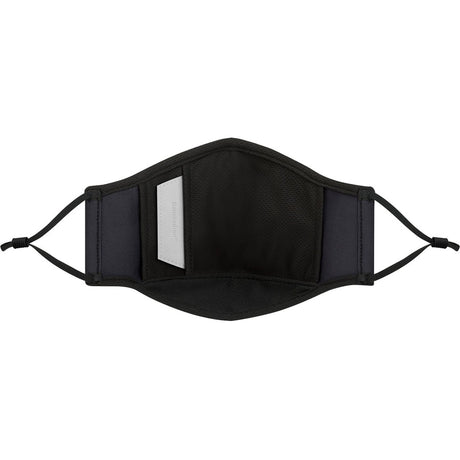 Moshi OmniGuard&trade; Mask with 3 Replaceable Nanohedron Filters - Ocean Black (L) PM 0.075 Filtration, Antibacterial Treatment, Washable and Reusable, Includes Carry Pouch