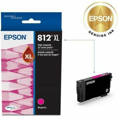 Epson T812 Original High Yield Inkjet Ink Cartridge - Magenta - 1 Each
