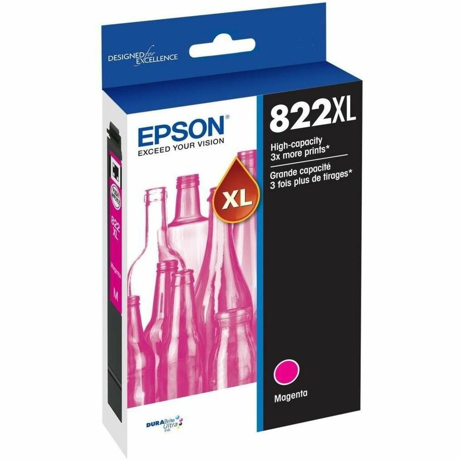 Epson T822 Original High Yield Inkjet Ink Cartridge - Magenta Pack