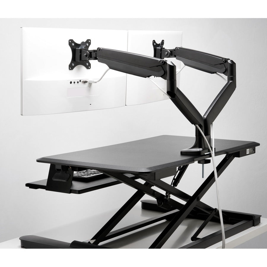 Kensington SmartFit Mounting Arm for Monitor, Flat Panel Display, Curved Screen Display - Black - Landscape/Portrait